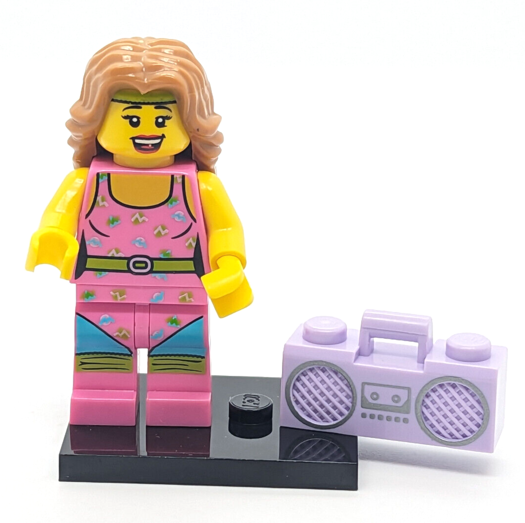 Lego CMF 8805 Minifigure: Fitness Instructor Aerobic Gym 80's Workout (col05-10) - StudBee