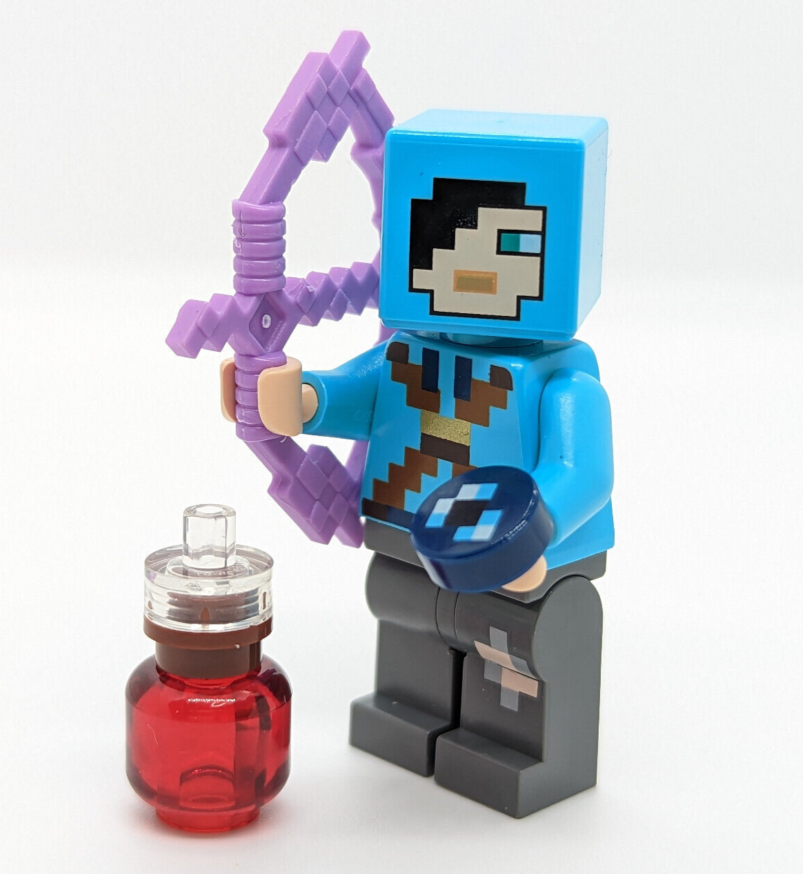 Lego Minecraft Dragon Slayer (min067) 21151 w/ Potion, Ender Pearl & Bow - StudBee