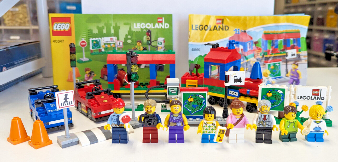 Lego Legoland Exclusive Set Lot Driving School Cars 40347 Train