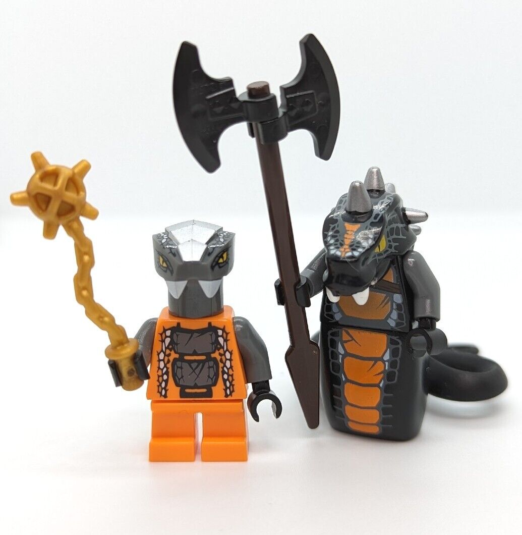 LEGO Skalidor & Chokun Minifigure Ninjago Rise of Snakes 9450 With Wea