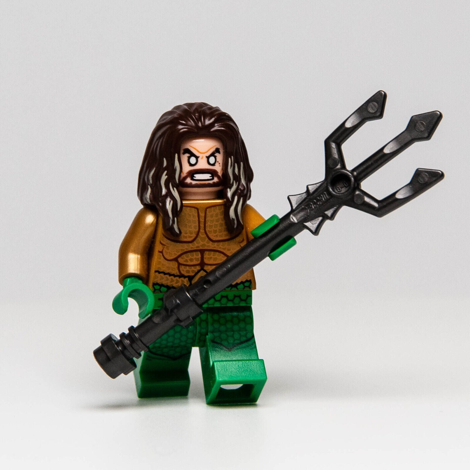 LEGO Aquaman Minifigure w/ Trident (sh525) 76095 Black Manta Strike - StudBee