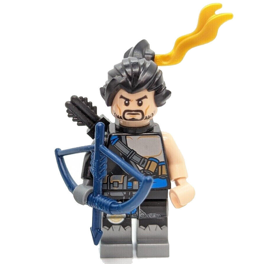 LEGO Overwatch 75971 Minifigure - Hanzo (ow003) with Blue Arrow Bow - StudBee