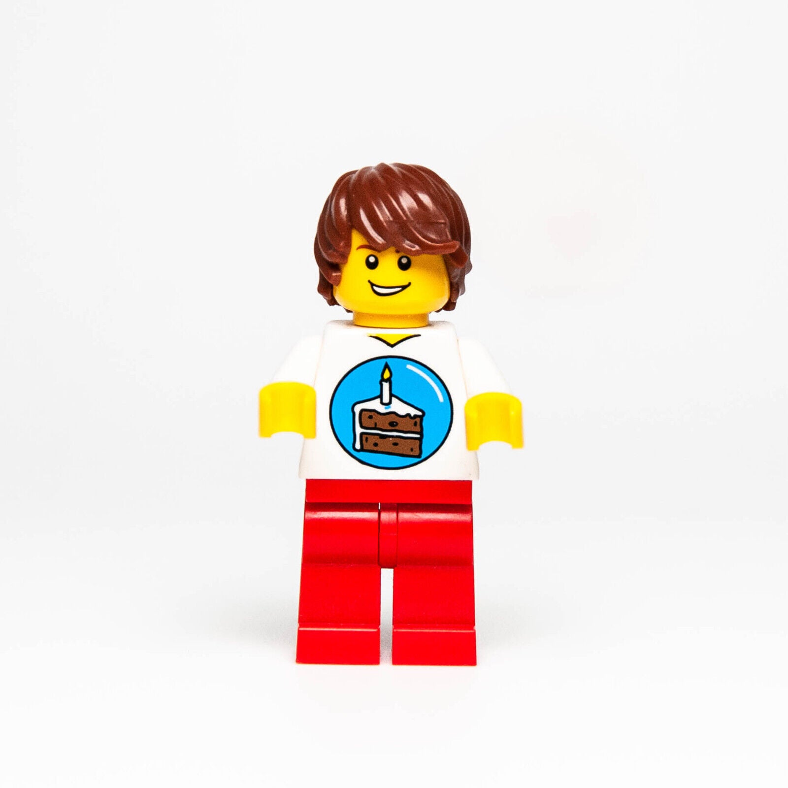 LEGO Minifigure - Birthday Boy w/ Gift (gen033) 852998 Cake Party - StudBee