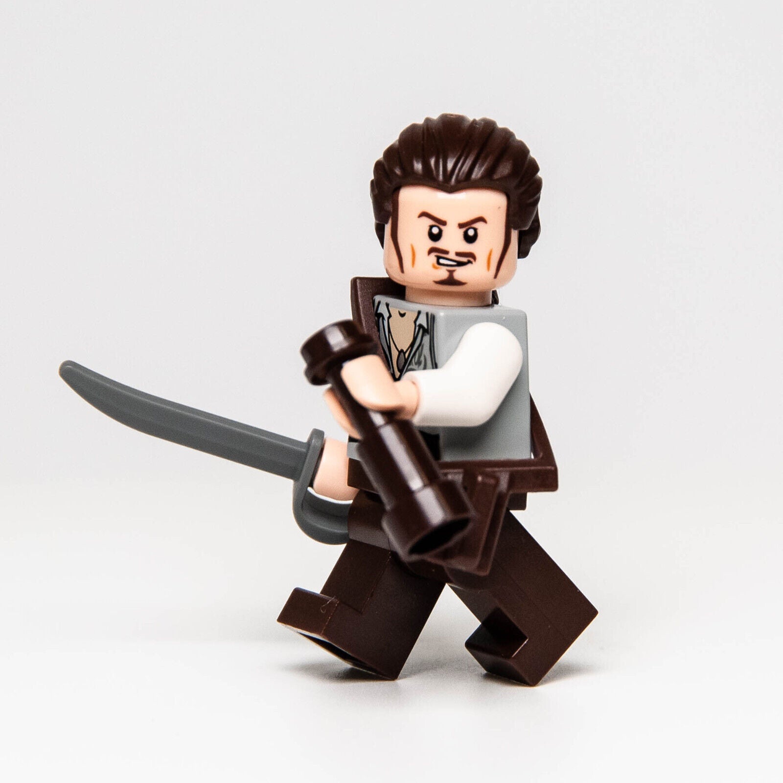 Lego Caribbean Pirates Minifigure - Will Turner (poc026) with Scabbard & Sword - StudBee