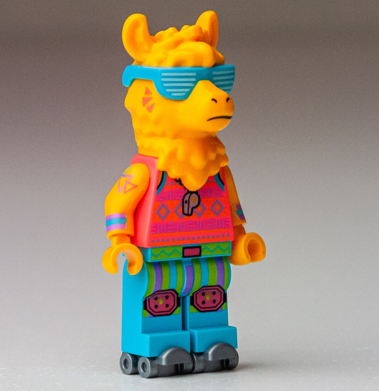 Party Llama w/ Skates - BeatBox 43105 LEGO Vidiyo Minifigure (vid004a) - StudBee