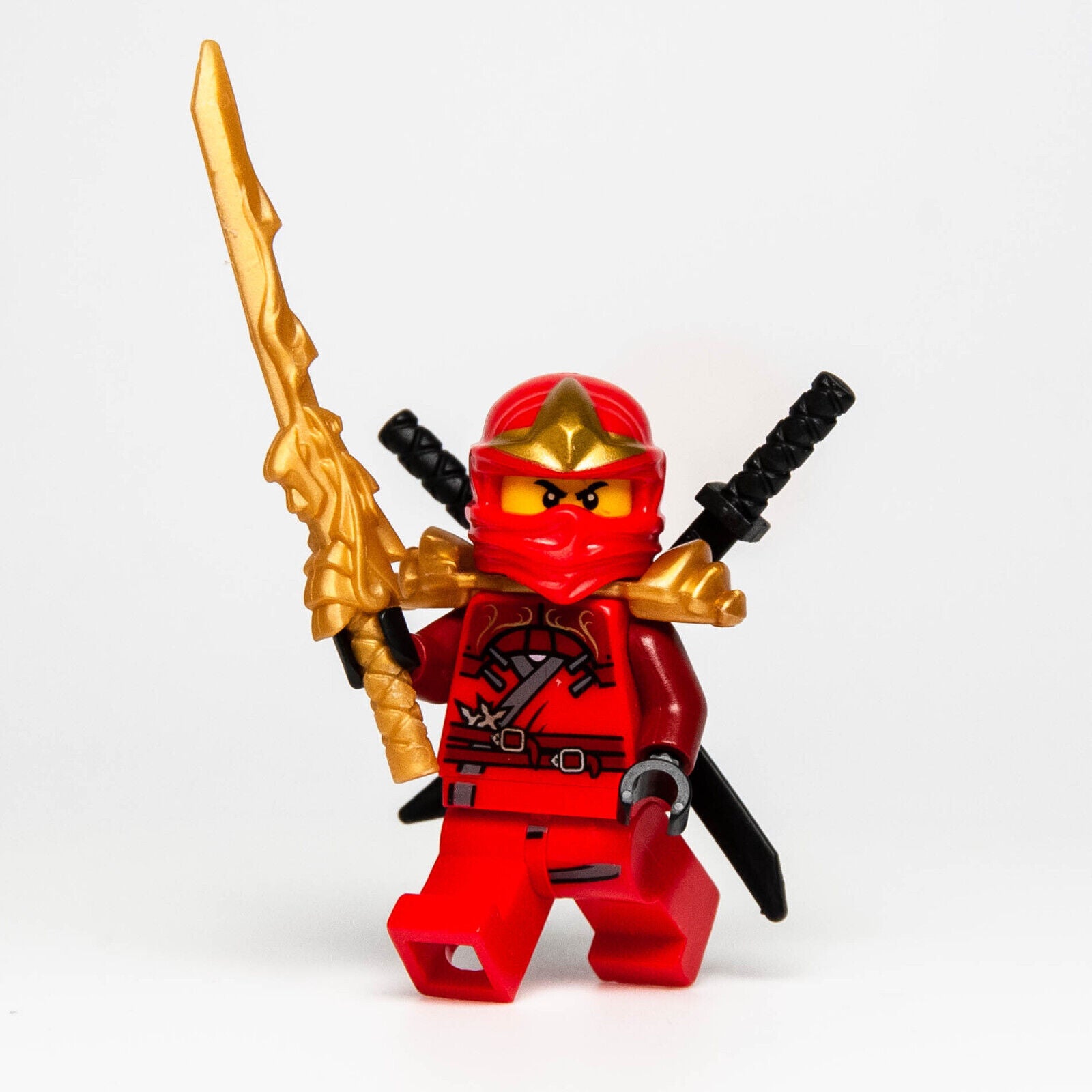 Image showcasing LEGO Ninjago Minifigure - Kai ZX Shoulder Armor 9441 9449 Snakes Drago