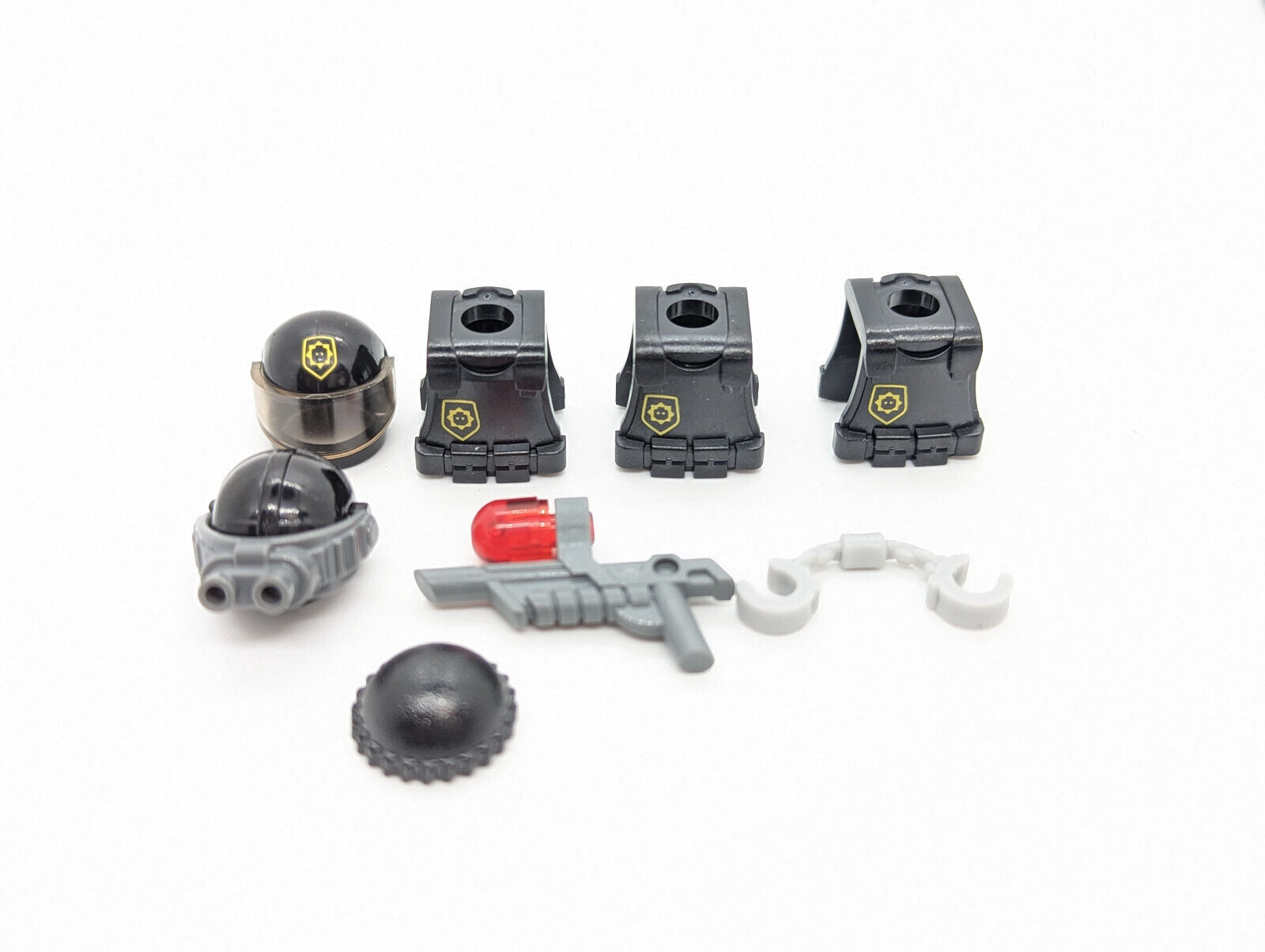 Lot of 3 LEGO Movie Minifigures: Robo SWAT Super Secret Police 70808 (tlm046) - StudBee