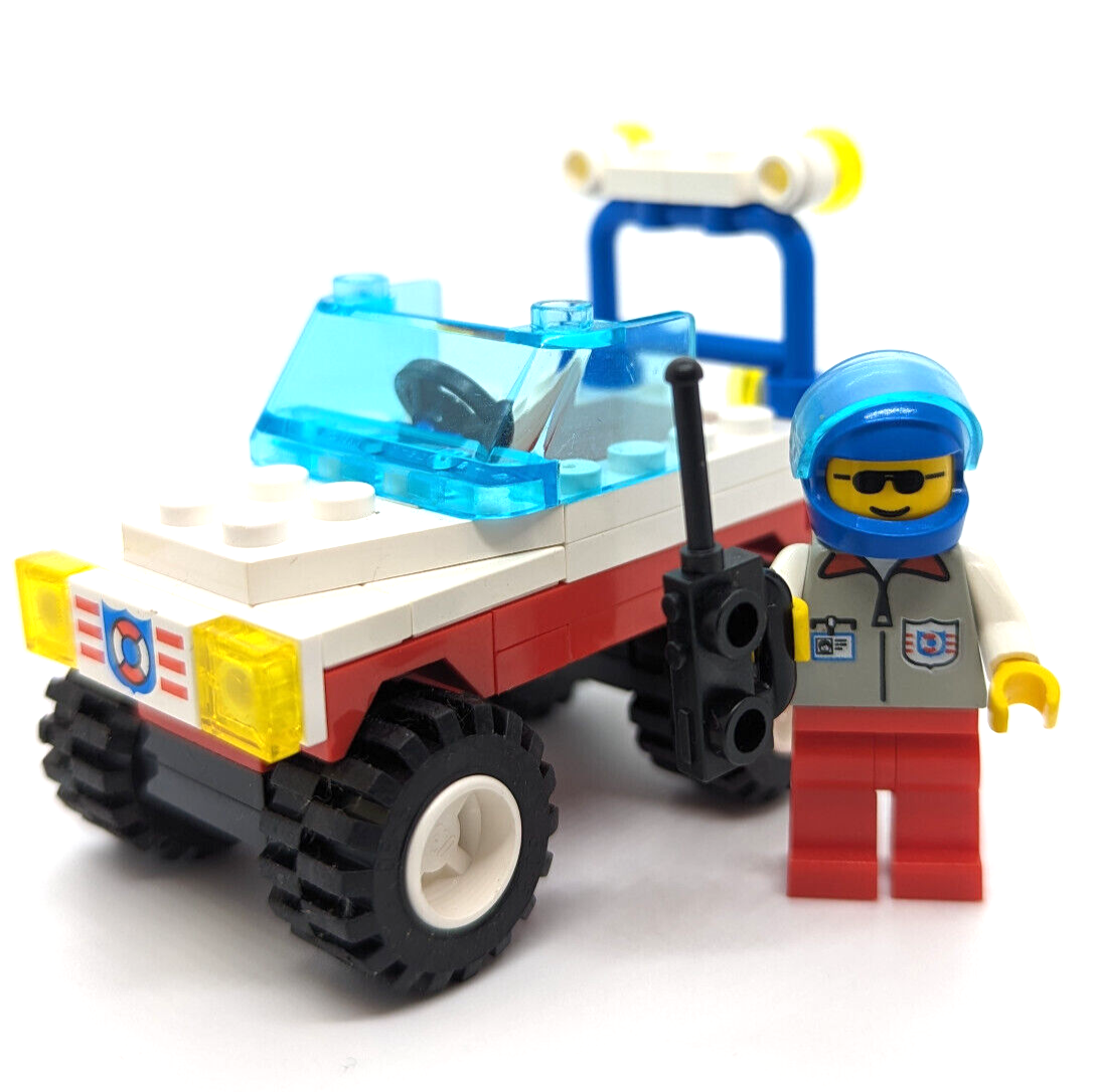Lego Classic Coast Guard Minifigure & Truck from Hurricane Harbor 6338 (res004) - StudBee