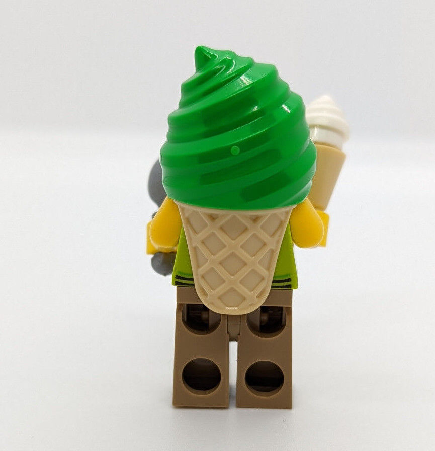 NEW LEGO City Town Ice Cream Vendor Minifigure (cty1389) w/ Spoon & Cone - StudBee