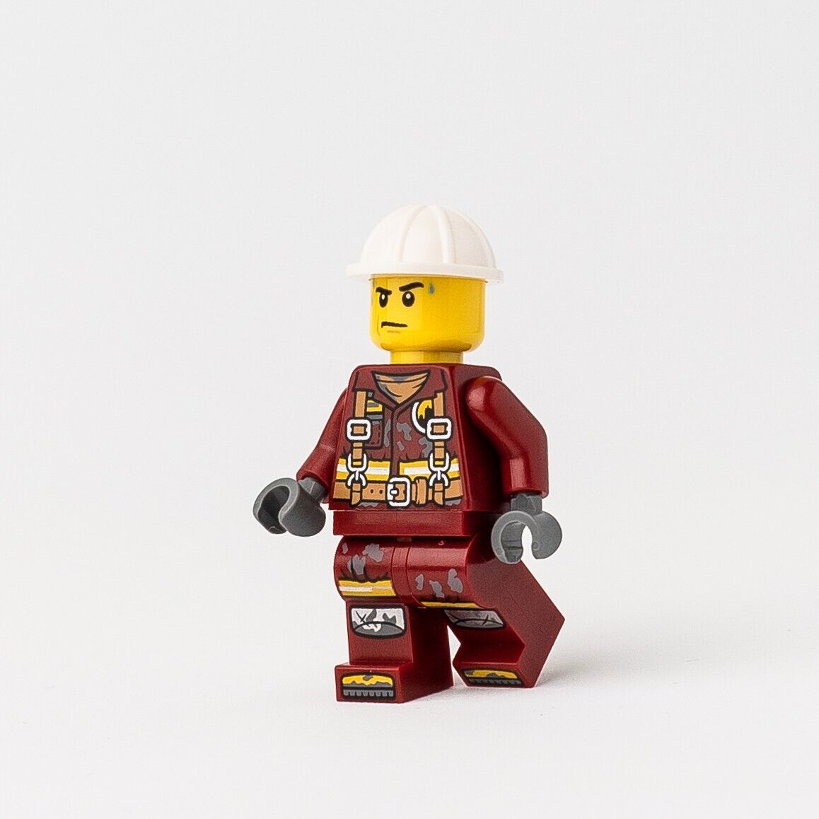 New LEGO Pete Peterson Construction Worker Minifigure - Hidden Side - (hs051)