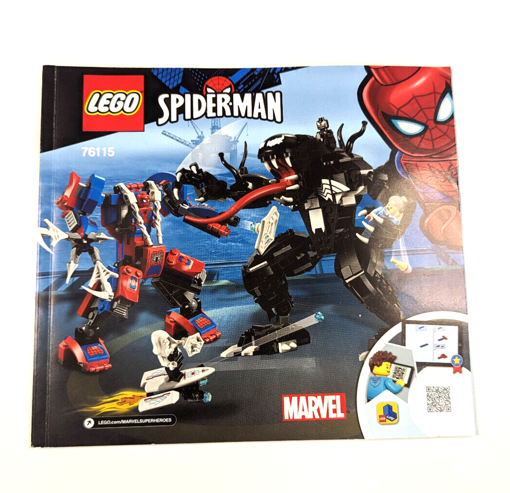 New Lego-Instruction Manual Only - 76115 Spider Mech vs. Venom - StudBee