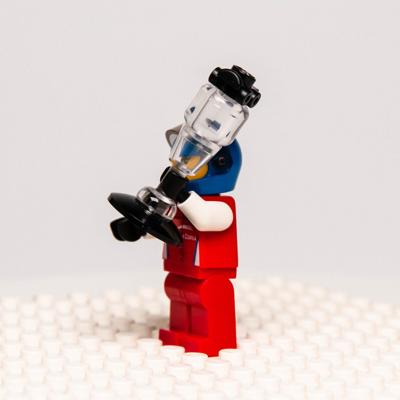 Lego Speed Champions Minifigure -  Ferrari 488 GT3 Scuderia Corsa Driver (sc056) - StudBee