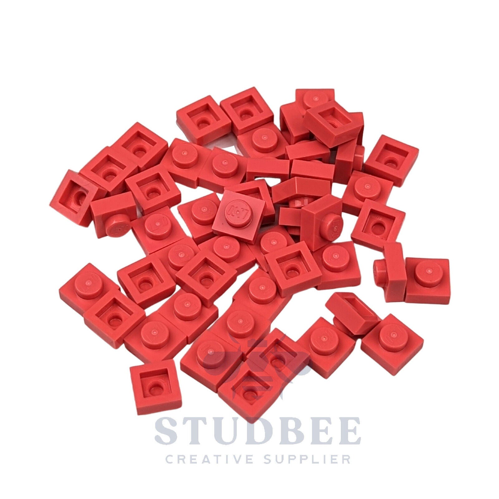 NEW LEGO  - 1 x 1 Plates - #3024 - 50 Pieces - Multiple Colors - StudBee