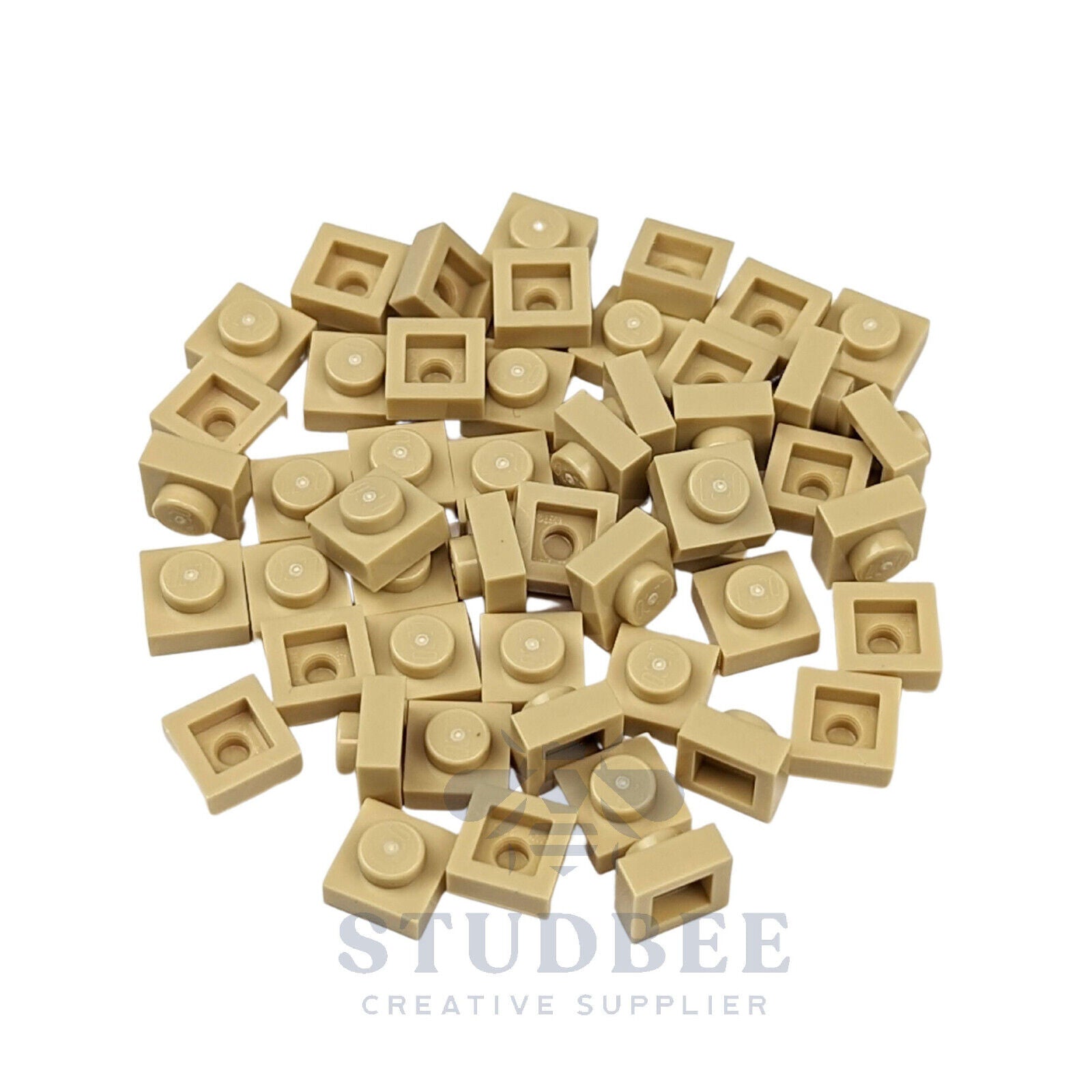 NEW LEGO  - 1 x 1 Plates - #3024 - 50 Pieces - Multiple Colors - StudBee