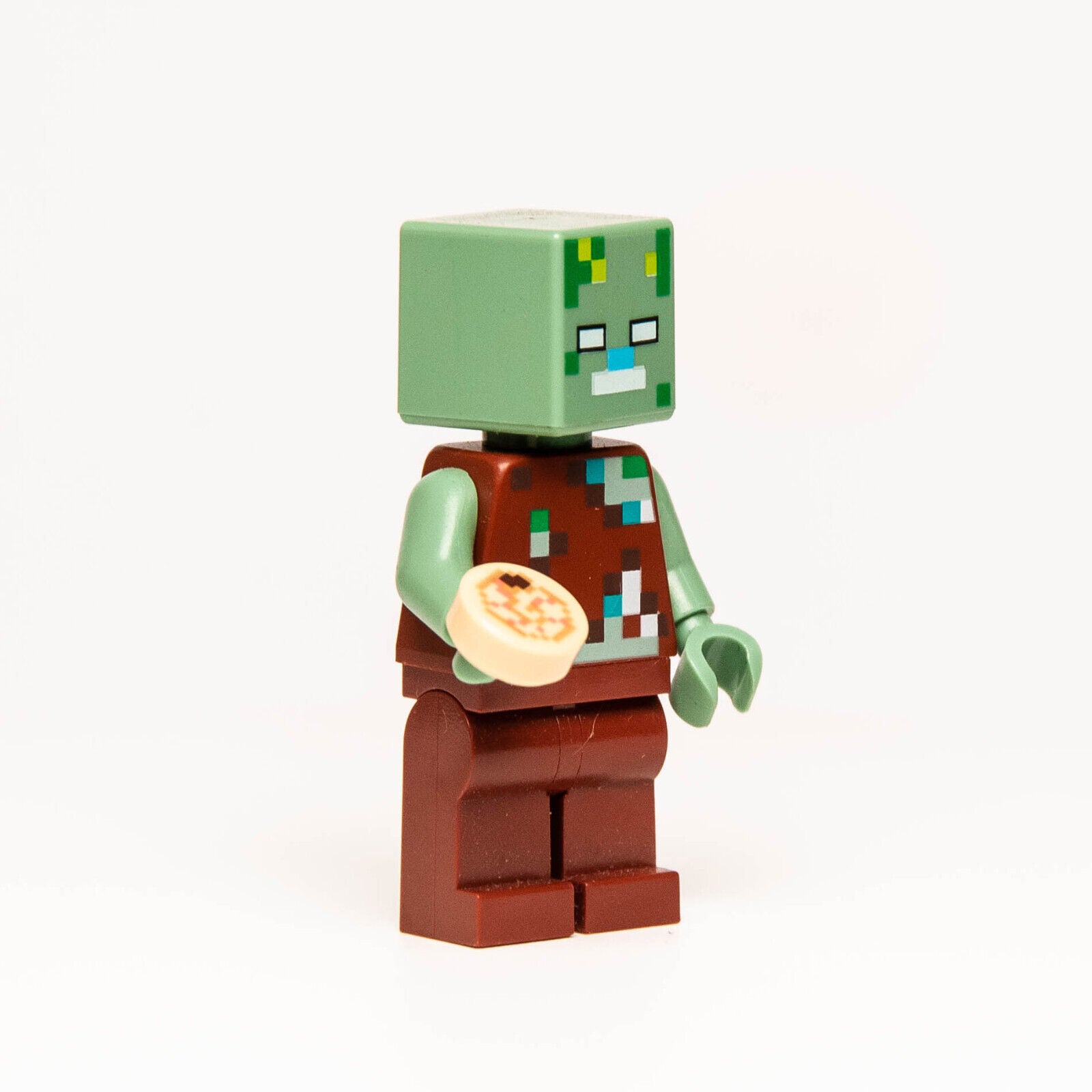 LEGO Drowned Zombie Minifigure w/ Shell - The Coral Reef - 21164 (min088) - StudBee