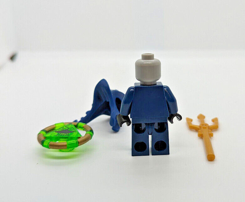 Lego Atlantis Manta Warrior Minifigure (atl003) with Trident and Treasure Key - StudBee