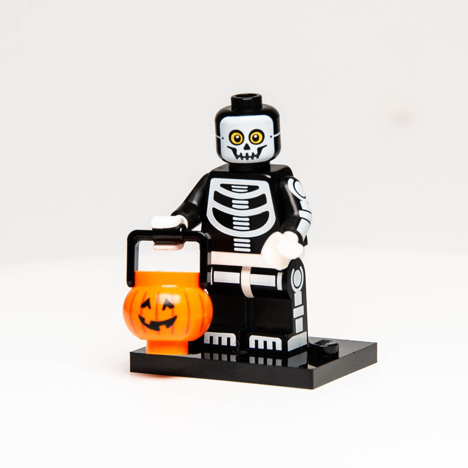 New Lego CMF 14 Skeleton Jack O' Lantern Halloween Costume 71010 (col14-11) (blk - StudBee
