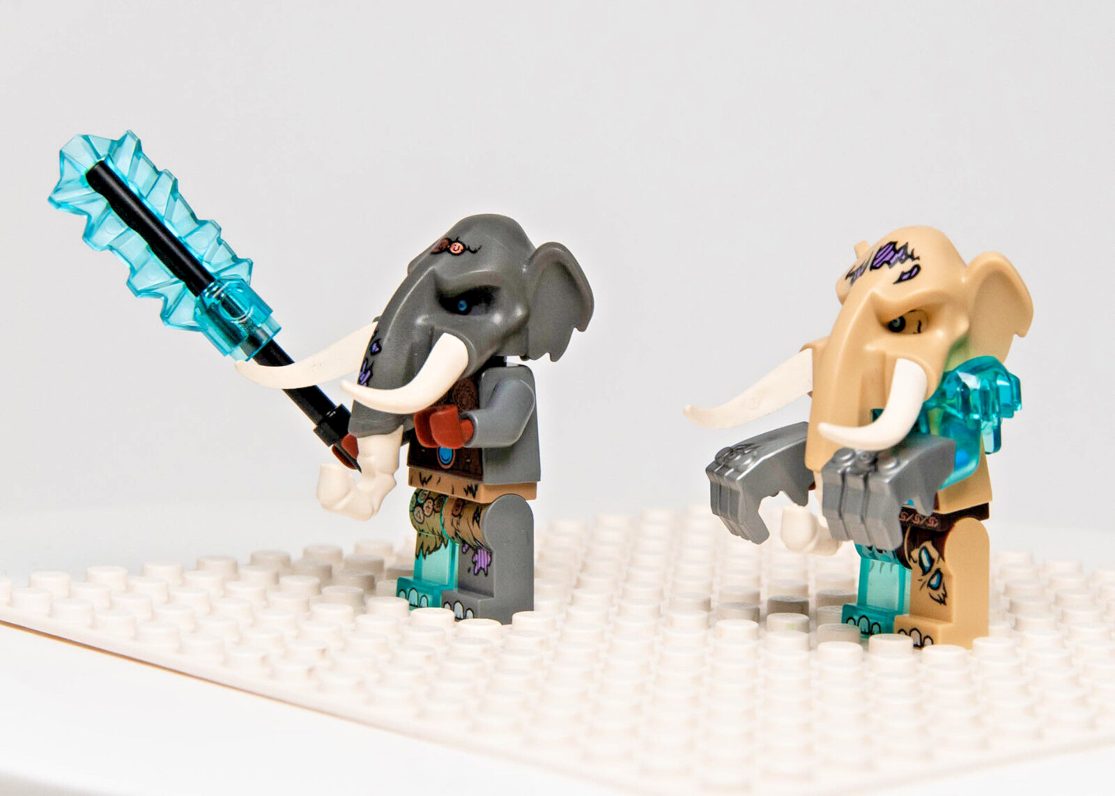 (Lot of 2) Lego Chima Minifigures - Mottrot & Maula Elephant (loc157 loc084) - StudBee