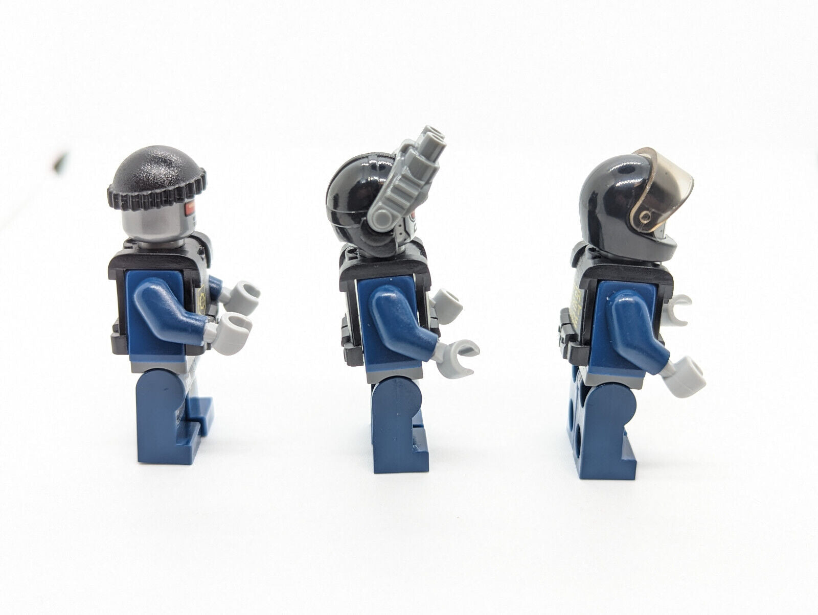 Lot of 3 LEGO Movie Minifigures: Robo SWAT Super Secret Police 70808 (tlm046) - StudBee
