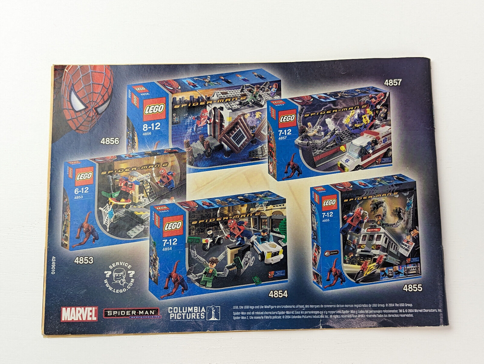 Lego 4857 Spider-Man 2 Doc Ock's Fusion Lab - Complete, Instructions New Sticker - StudBee