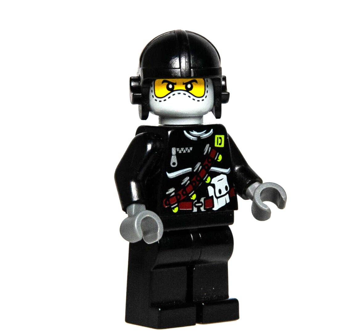 LEGO Dino Attack Minifigure - Chemical Belt Torso (din007) 7297 7476 Balaclava