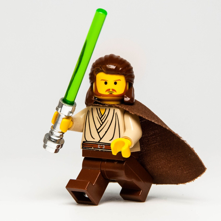 Lego Star Wars Qui-Gon Jinn (sw0027) Yellow Head 7161 7121 7101 Episod