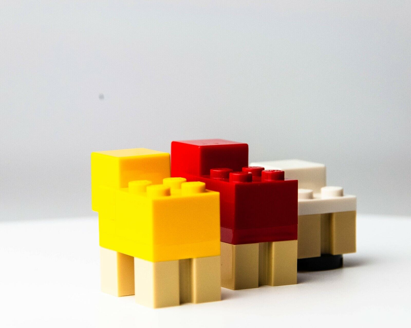 LEGO Minecraft Sheep Lamb (Lot of 3) Brick Built Animals 21153 Wool Farm (min - StudBee