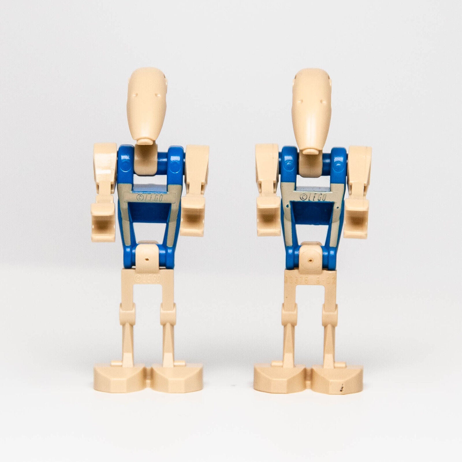(2) LEGO Star Wars Battle Droid Pilot Minifigure Blue Torso (sw0300) - StudBee