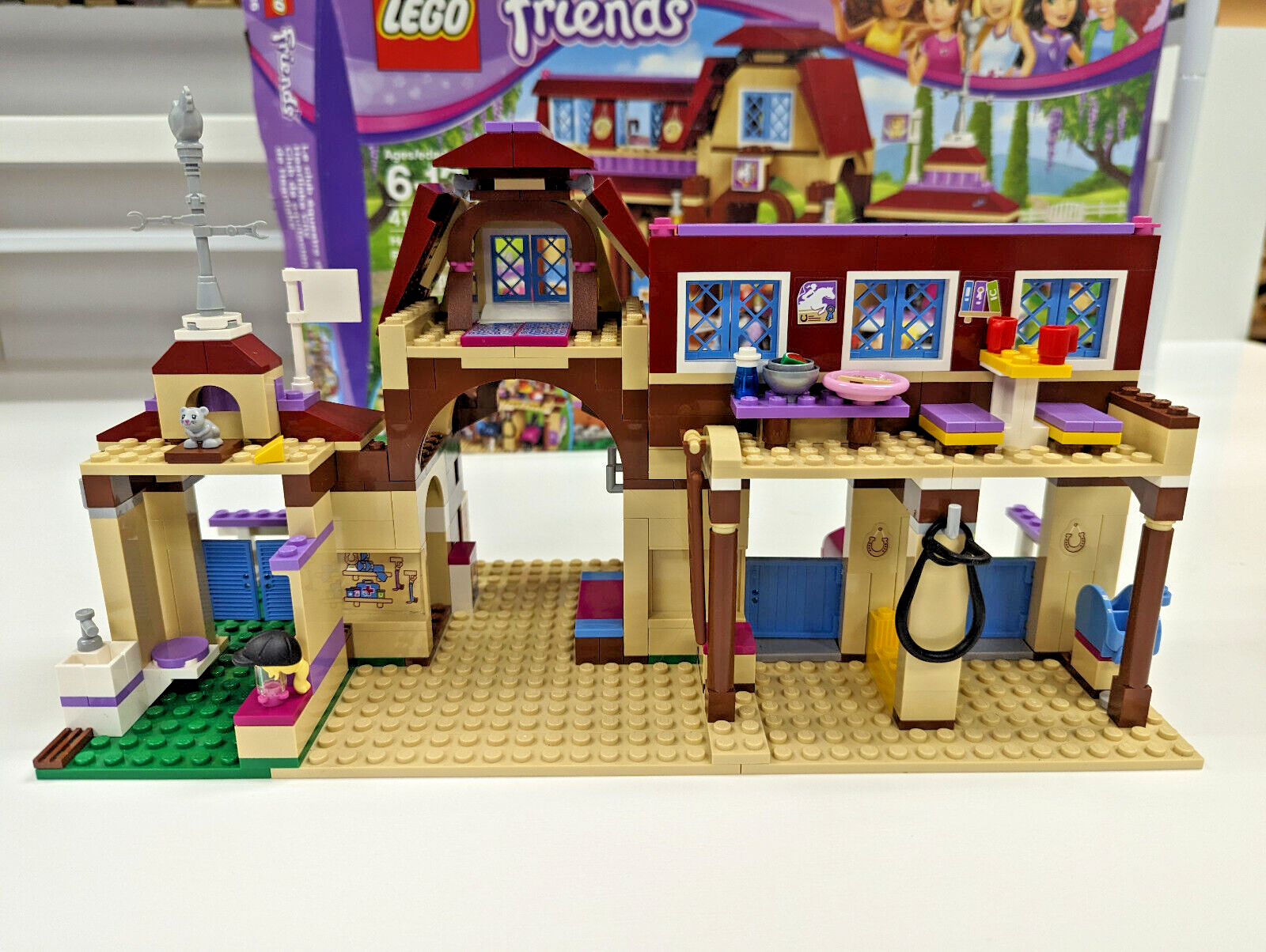 LEGO Friends Heartlake Riding Club 41126 Horse Stables 100% Complete Box Manuals - StudBee