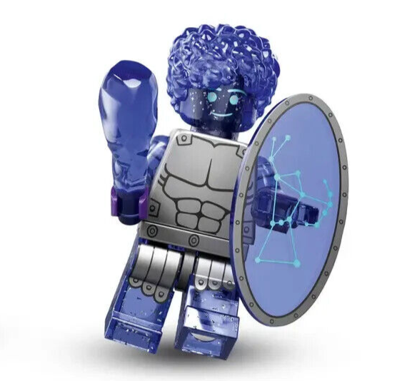 LEGO Space CMF 26 Minifigure: Orion 71046 (col26-11) Trans Glitter Purple Shield - StudBee
