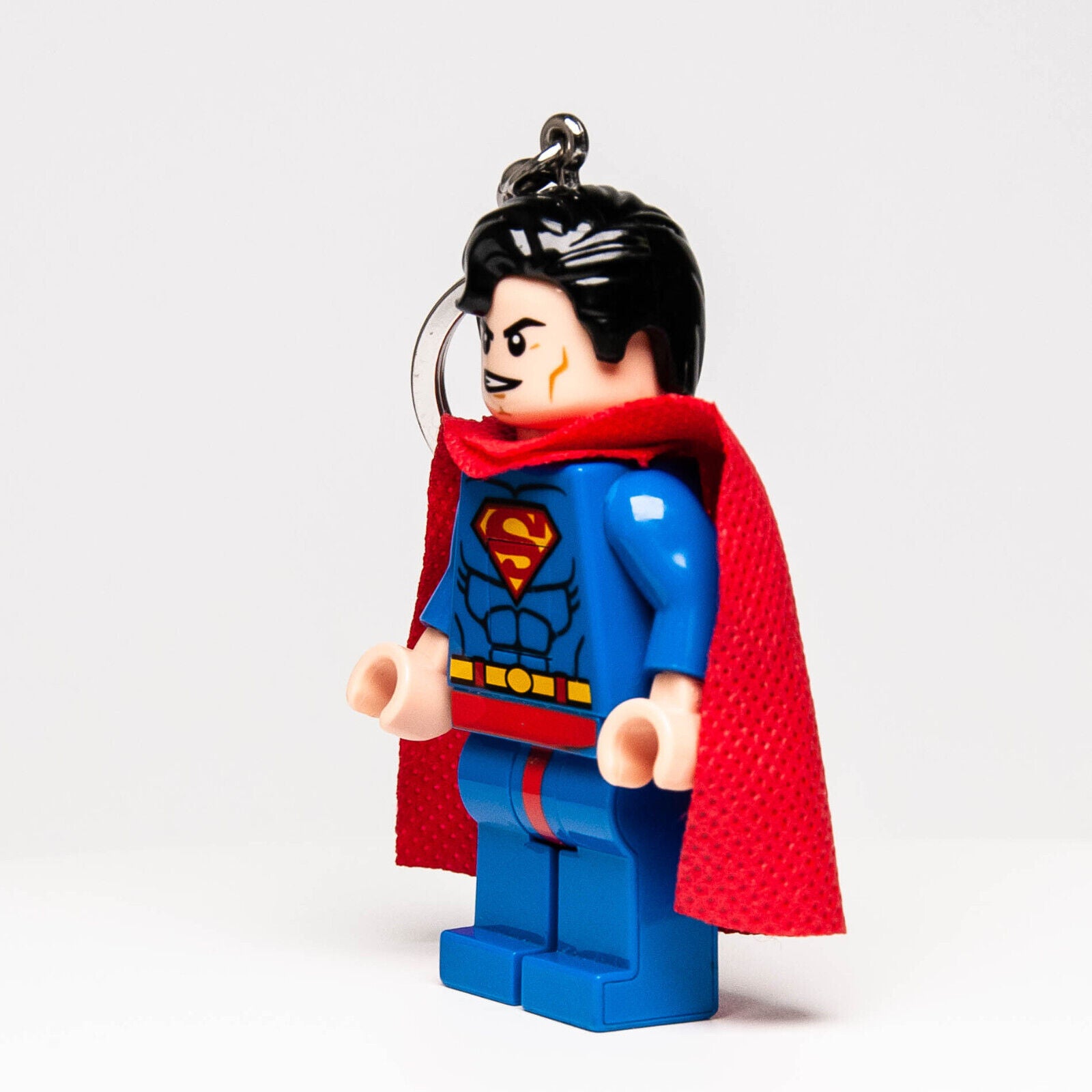 Lego Minifigure 3" Superman Key Chain with LED Light (5002913) Flashlight - StudBee