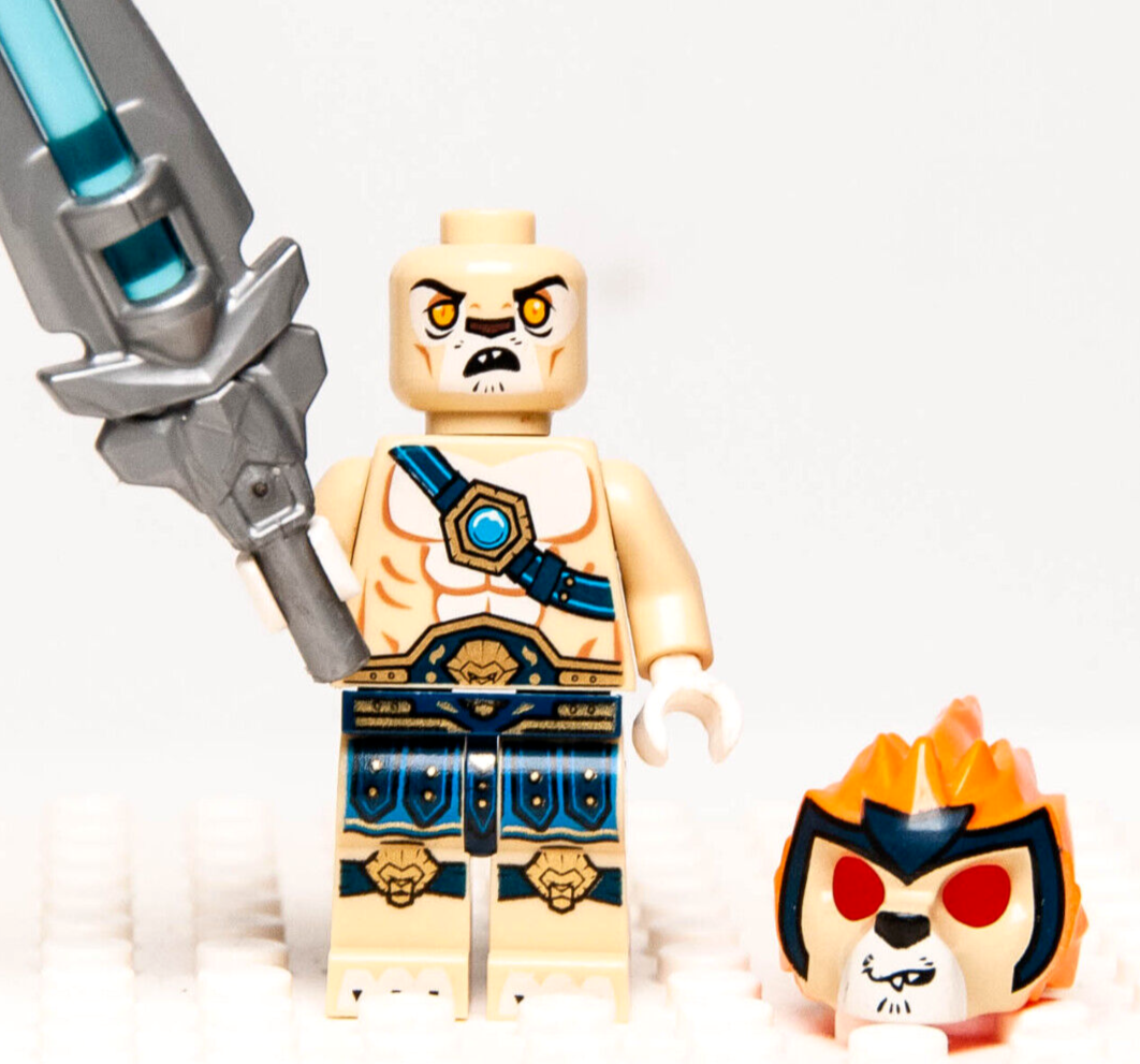LEGO Chima Minifigure Leonidas Lion w Sword loc017 70014