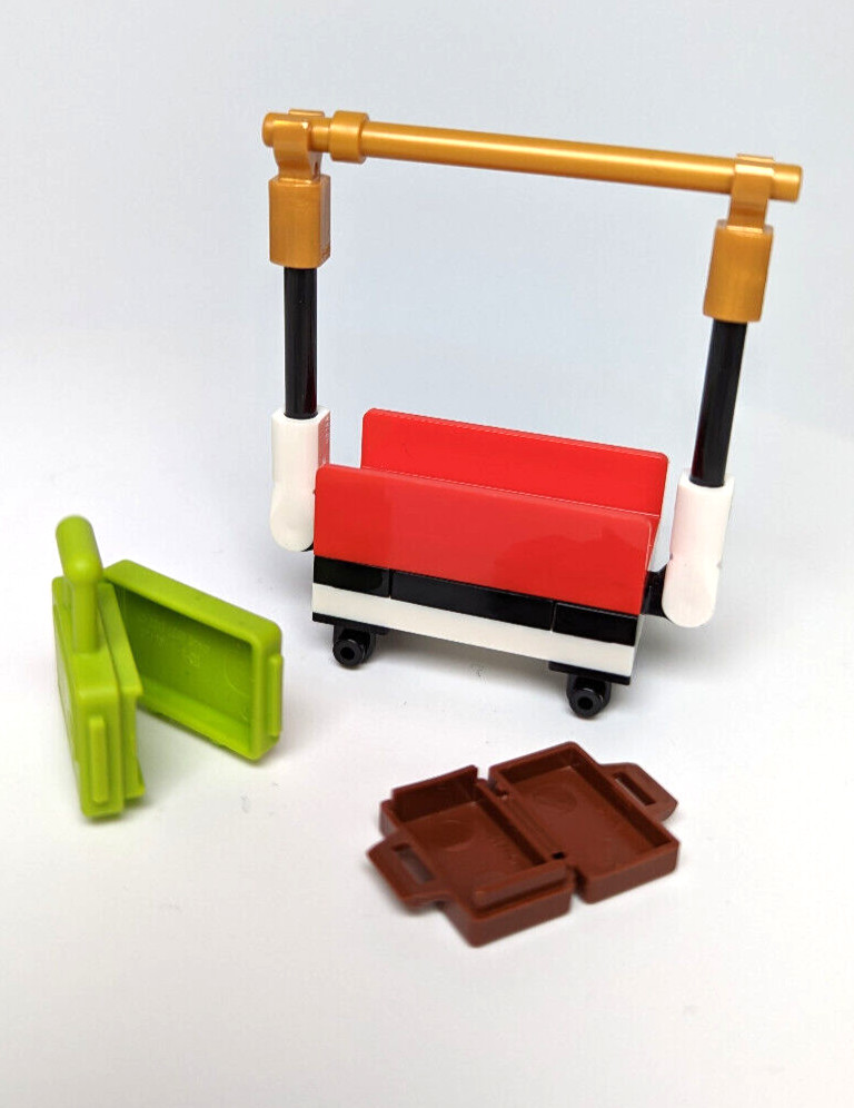 NEW Lego Friends: Usher Stephanie w/ Hotel Luggage Cart & Poodle (frnd452) 41684 - StudBee