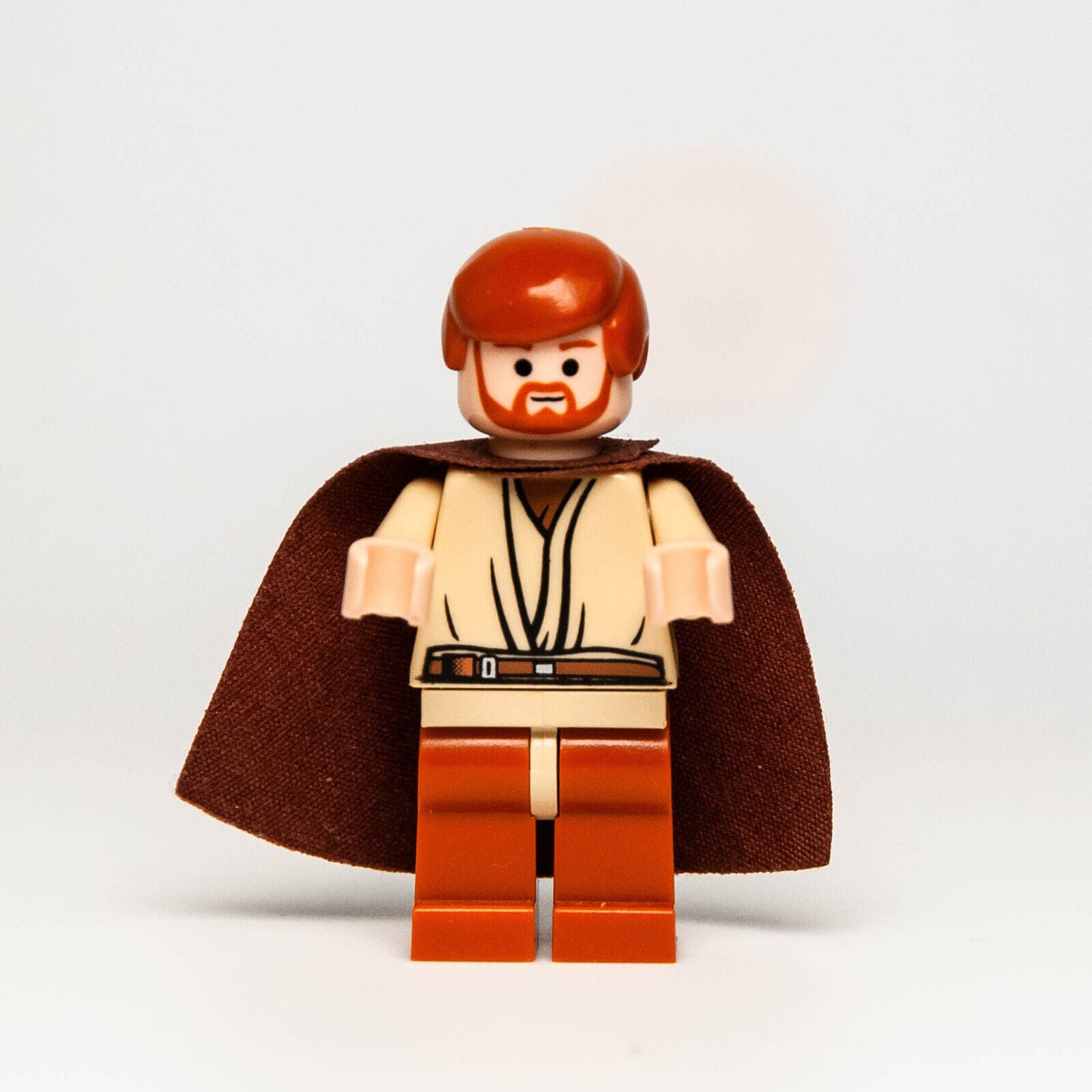LEGO Star Wars Minifigure - Obi-Wan Kenobi Dark Orange Legs (sw0135) 7255 - StudBee