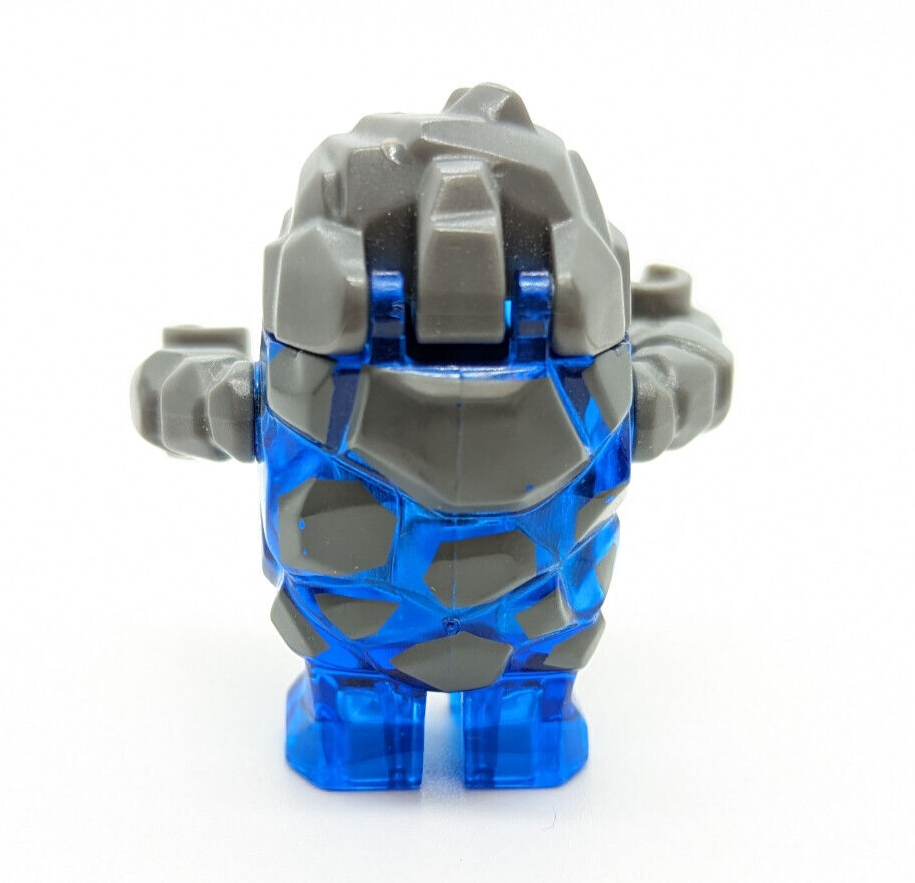 Lot of 4: Lego Power Miners Minifigures w/ Rock Monster & Crystals 8960 8188 (pm - StudBee