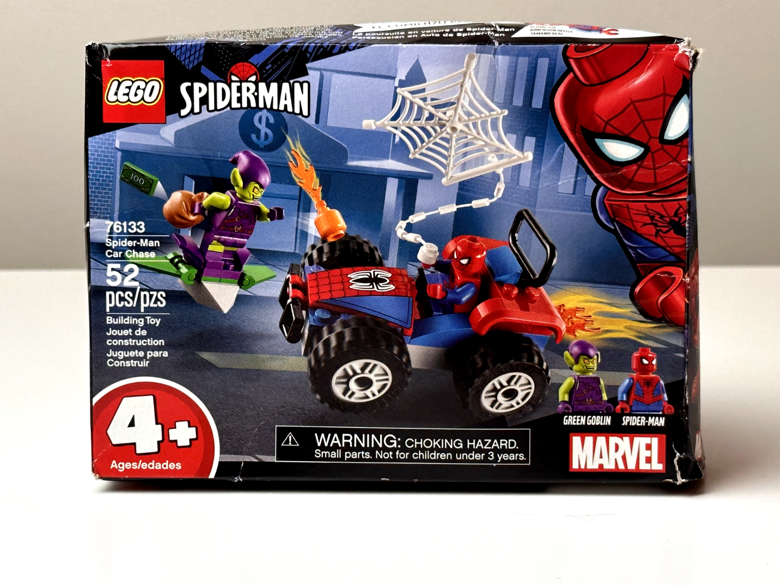 Lego 76133 Spider-Man Car Chase - Complete with Box & Manual - StudBee