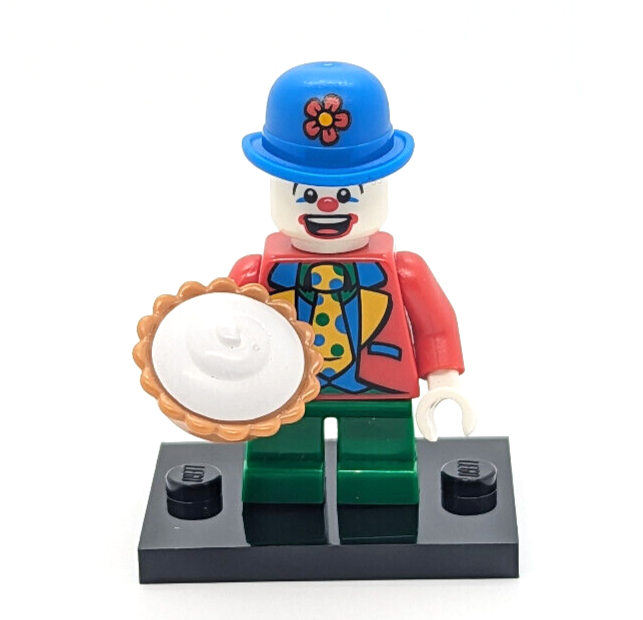 LEGO CMF 8805 Series 5 - Party Small Clown Minifigure  w/ Pie (col05-9)Birthday - StudBee