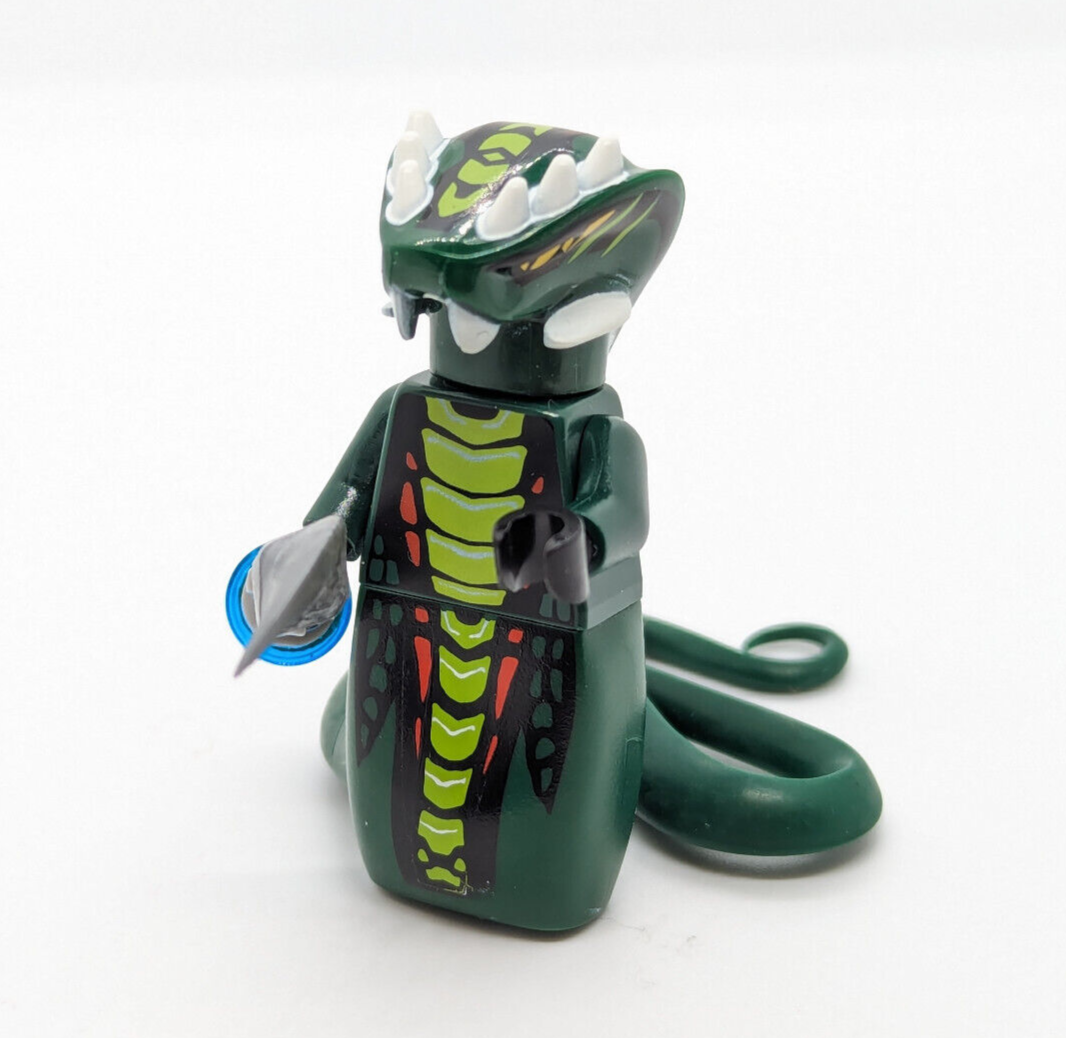 Lego Ninjago Green Snake Minifigure: Acidicus (njo066) 9450 Epic Dragon Battle - StudBee