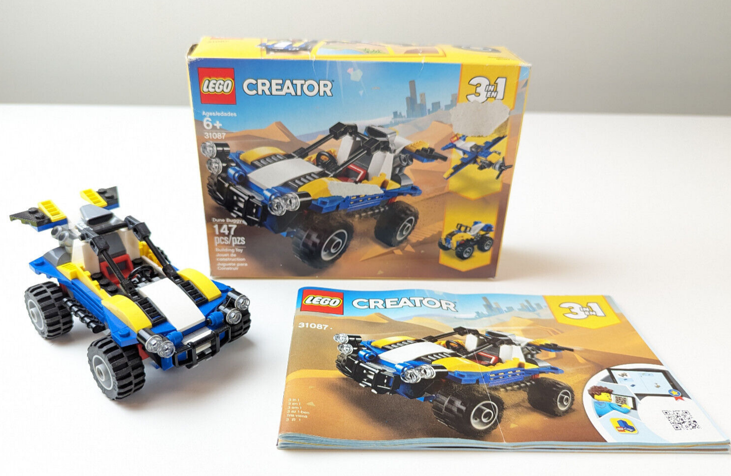 LEGO 31087 Creator 3 in 1 - Dune Buggy - Airplane or ATV Quad - StudBee