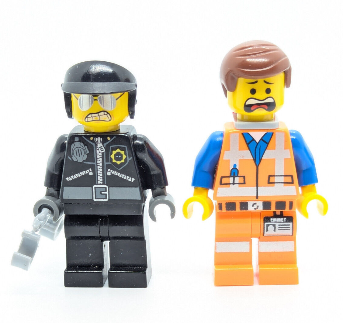 LEGO Movie Minifigure Lot: Bad Cop Pursuit 70802 Emmet Robo Croc (tlm056 tlm018)