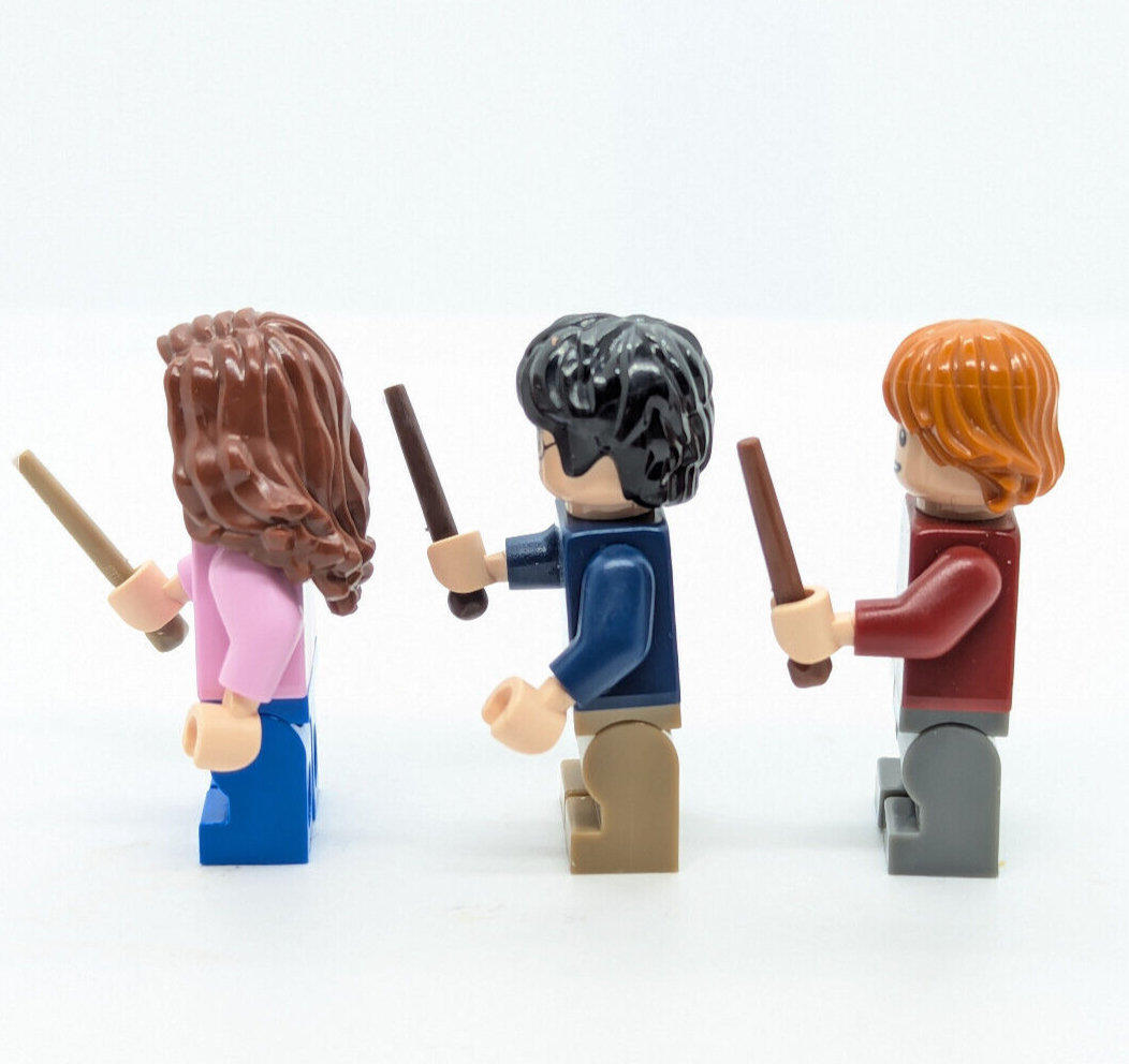 LEGO Hagrid's Hut 75947 Minifigure Lot Harry (hp175) Hermione (hp181) Ron (hp180 - StudBee