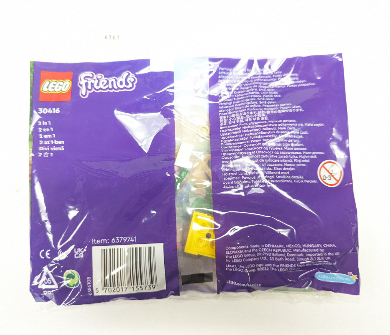 New Sealed Lego Friends Farmers Market Stall Polybag 30416 Liz Mia Festival - StudBee