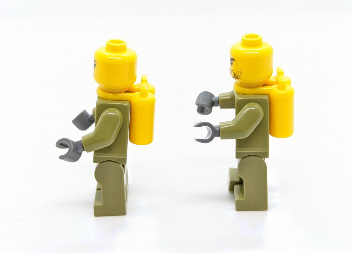 LEGO City Volcano Explorer Minifigures Lot (cty0681 cty0686 ) w/ Boulder 60125 - StudBee