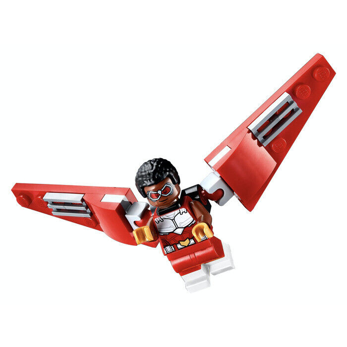 New Lego Marvel Avengers Minifigure - Falcon w/ Red Brick Wings (sh642) 40418 - StudBee