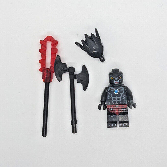 Lego WILHURT Legends of Chima Minifigure with 2 Weapons (loc015) - StudBee