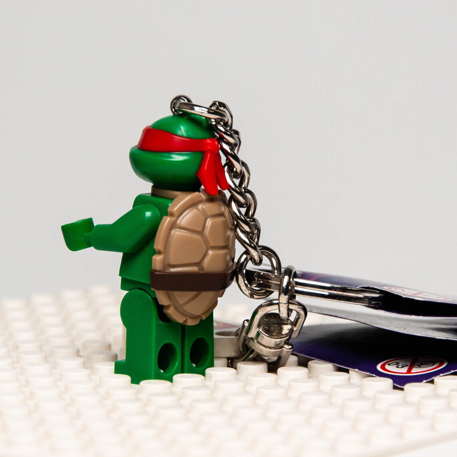 Lego Raphael Keychain NEW LEGO Minifigure Keychain - Teenage Mutant Ninja Turtles Raphael 85