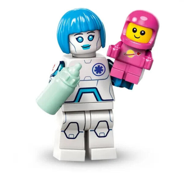 LEGO Space CMF 26 Minifigure: Nurse Android 71046 (col26-6) Pink Baby Astronaut - StudBee