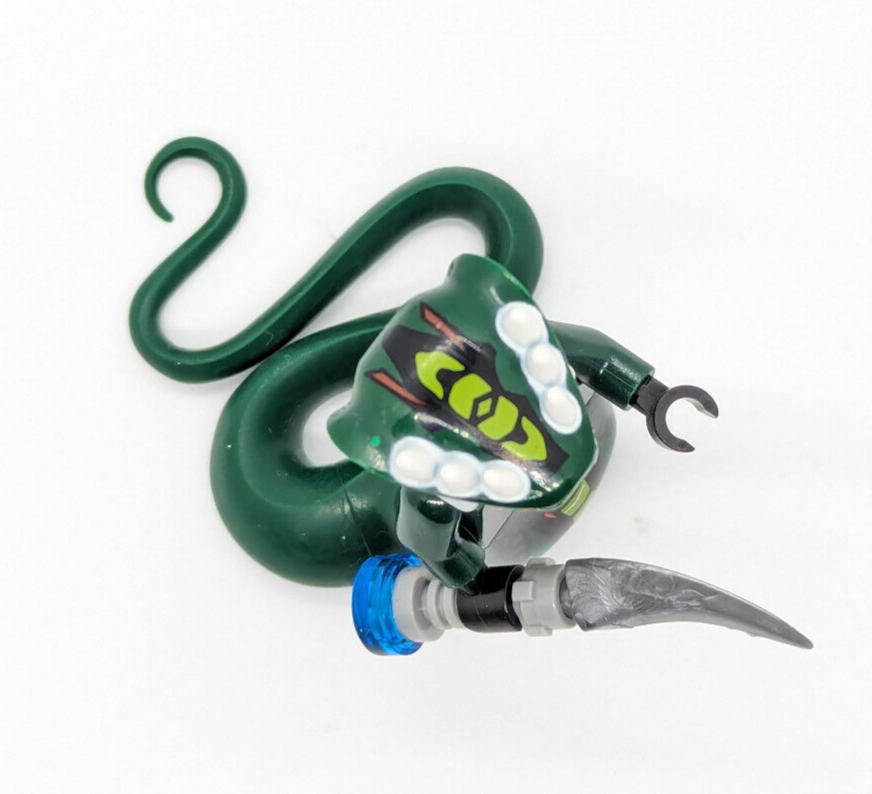 Lego Ninjago Green Snake Minifigure: Acidicus (njo066) 9450 Epic Dragon Battle - StudBee