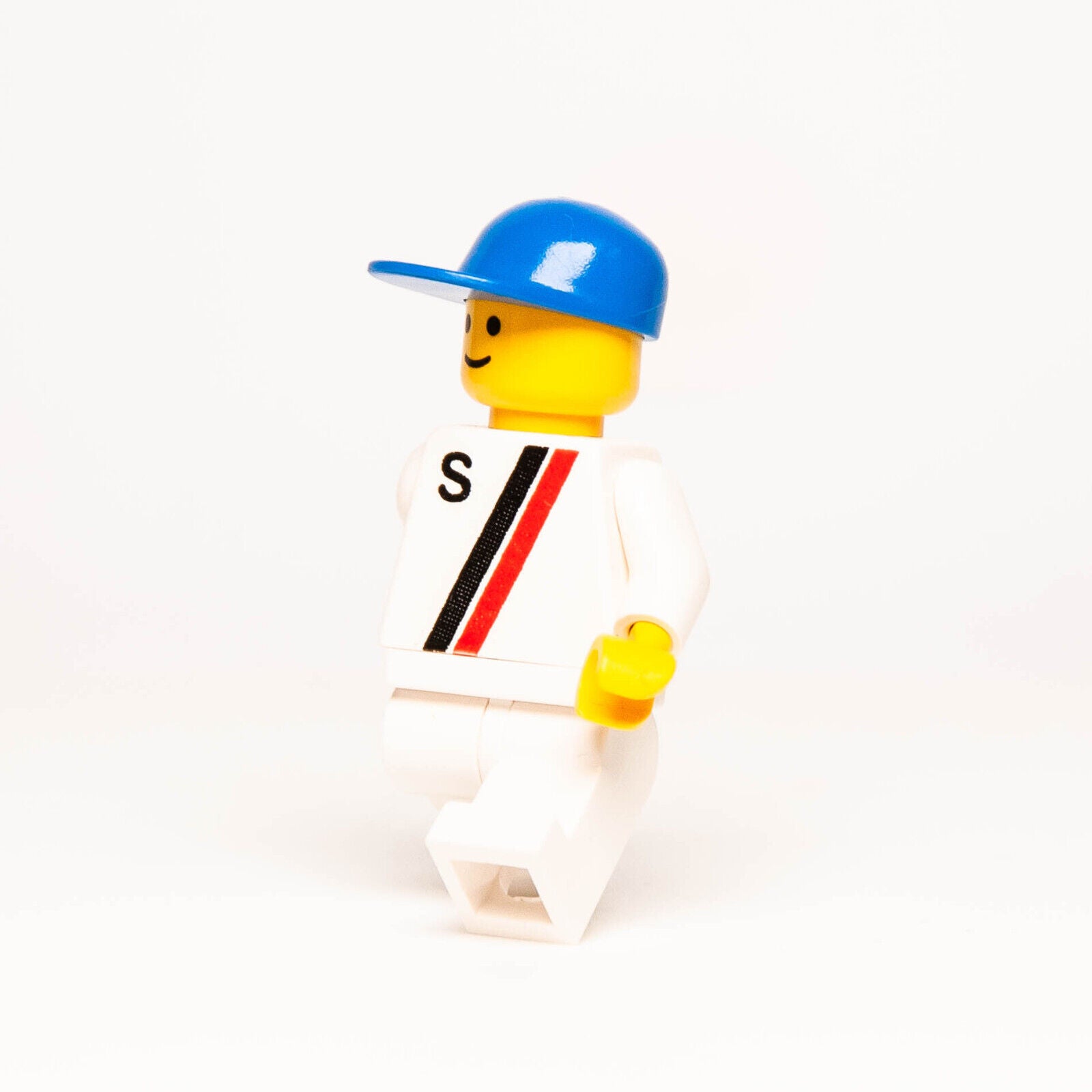 Lego Classic Traffic Minifigure: Road Rebel s009 6644 Blue Cap Red Black Stripe - StudBee