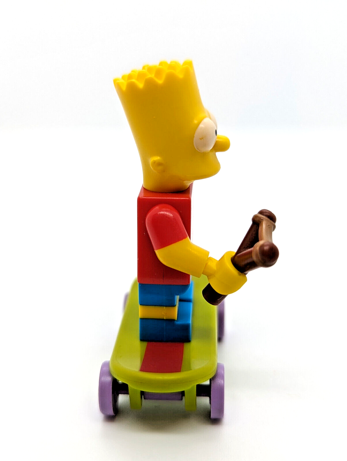 Lego Simpsons Minifigure - Bart with Slingshot & Skateboard (sim026) 71016 Kwik - StudBee